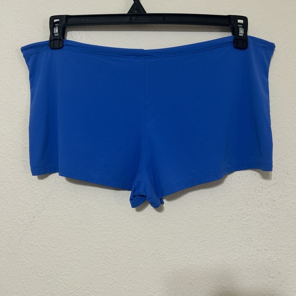 DKNY Swim Royal Blue Boyshort Bikini Bottoms with Front Tie - Picture 4 of 5